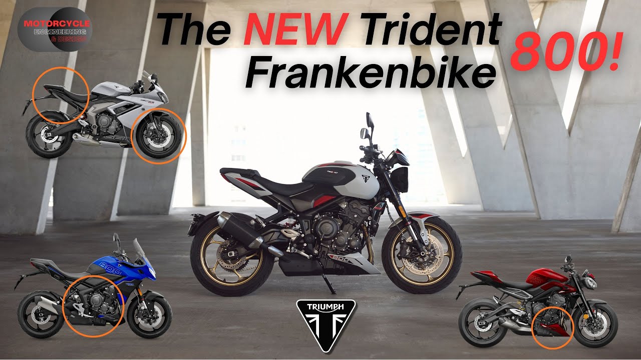 Triumphs New Trident 800 | Разбор всех общих и повторно используемых деталей!