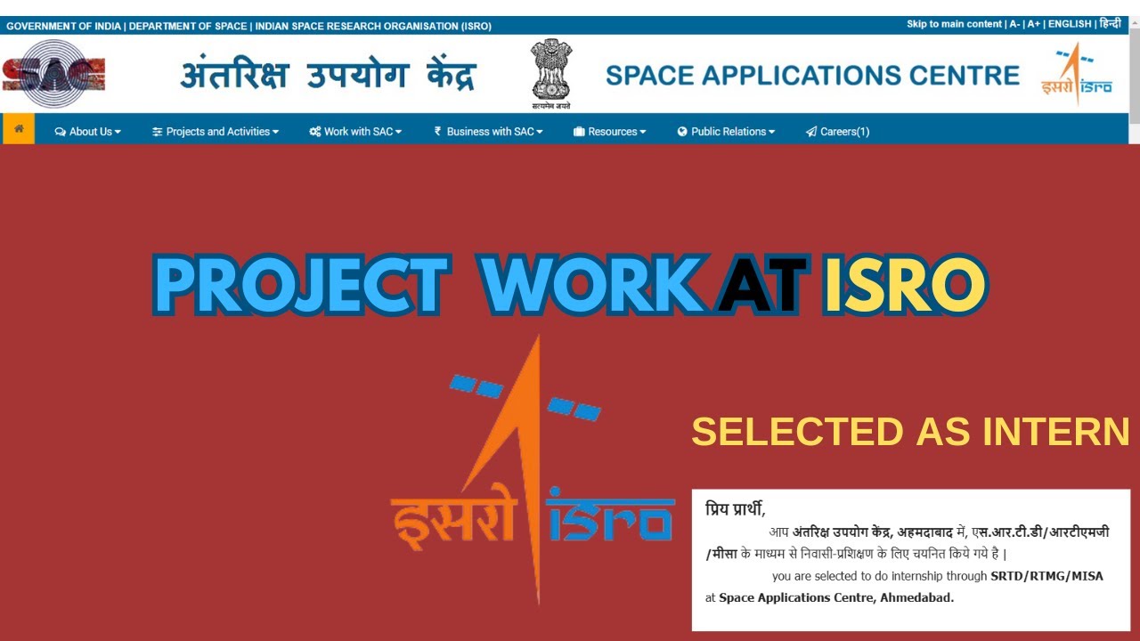 How to Apply for Space Application Centre (SAC) ISRO | Complete Guide