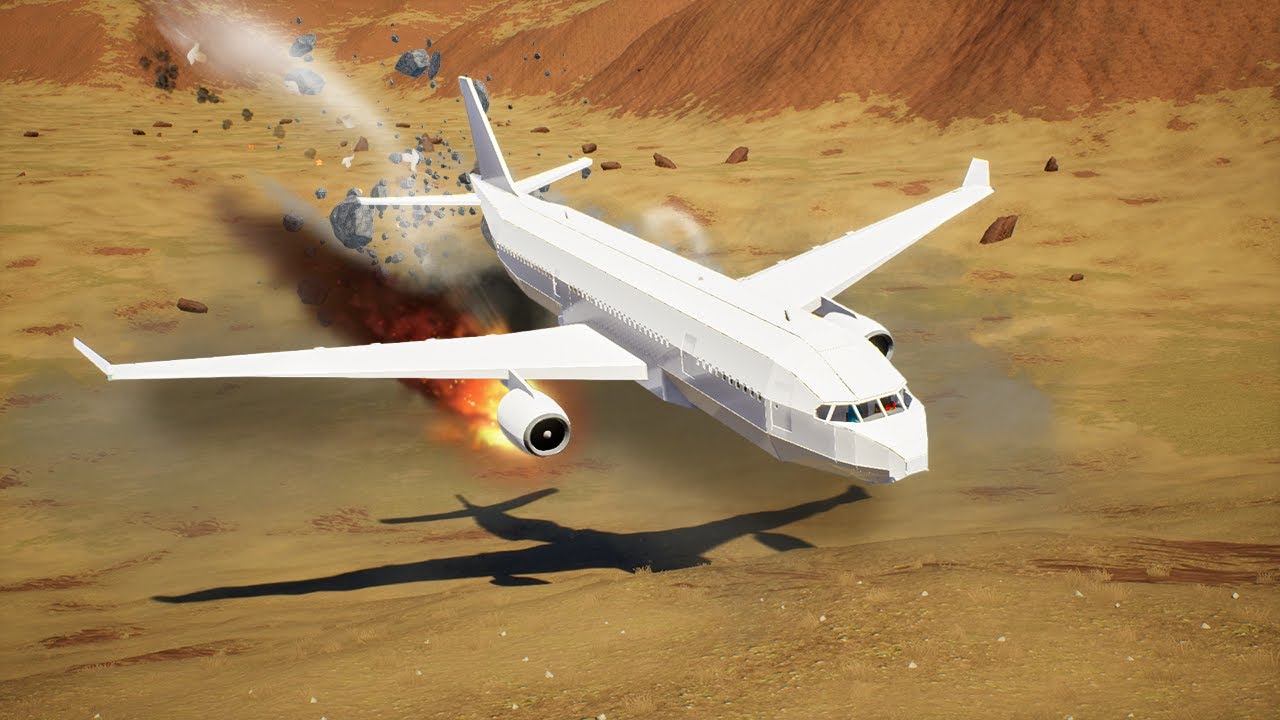 LEGO Airplane Crash - Bricks & Turbulence BRICK RIGS