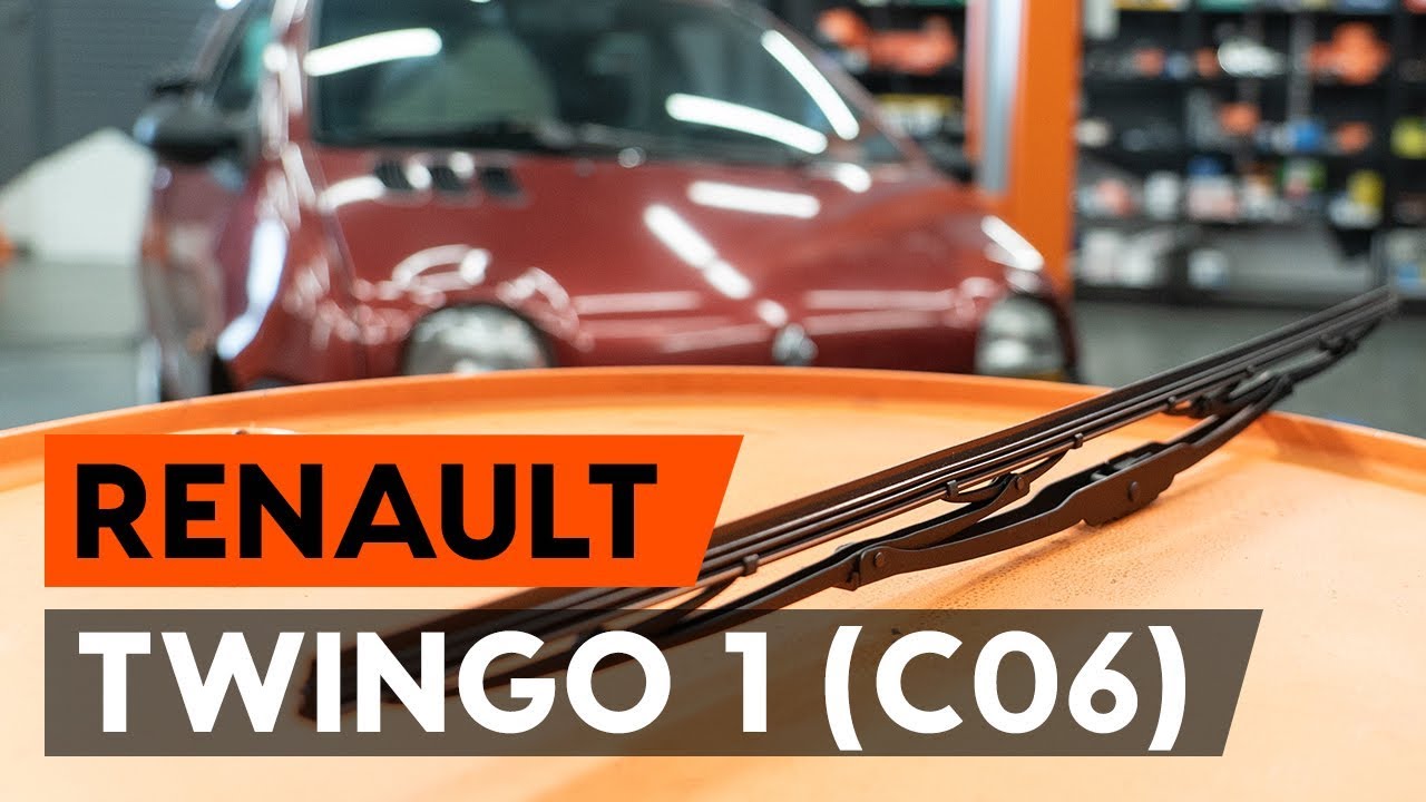 Hoe een ruitenwissers vervangen op een RENAULT TWINGO 1 (C06) [AUTODOC-TUTORIAL]