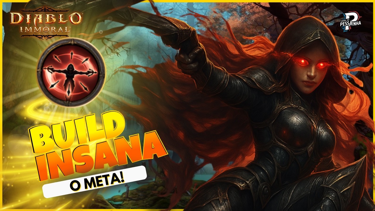 Diablo Immortal: BUILD INSANA DE CAÇADOR DE DEMÔNIOS PvE - O META ATUAL PARA DANO MÁXIMO!