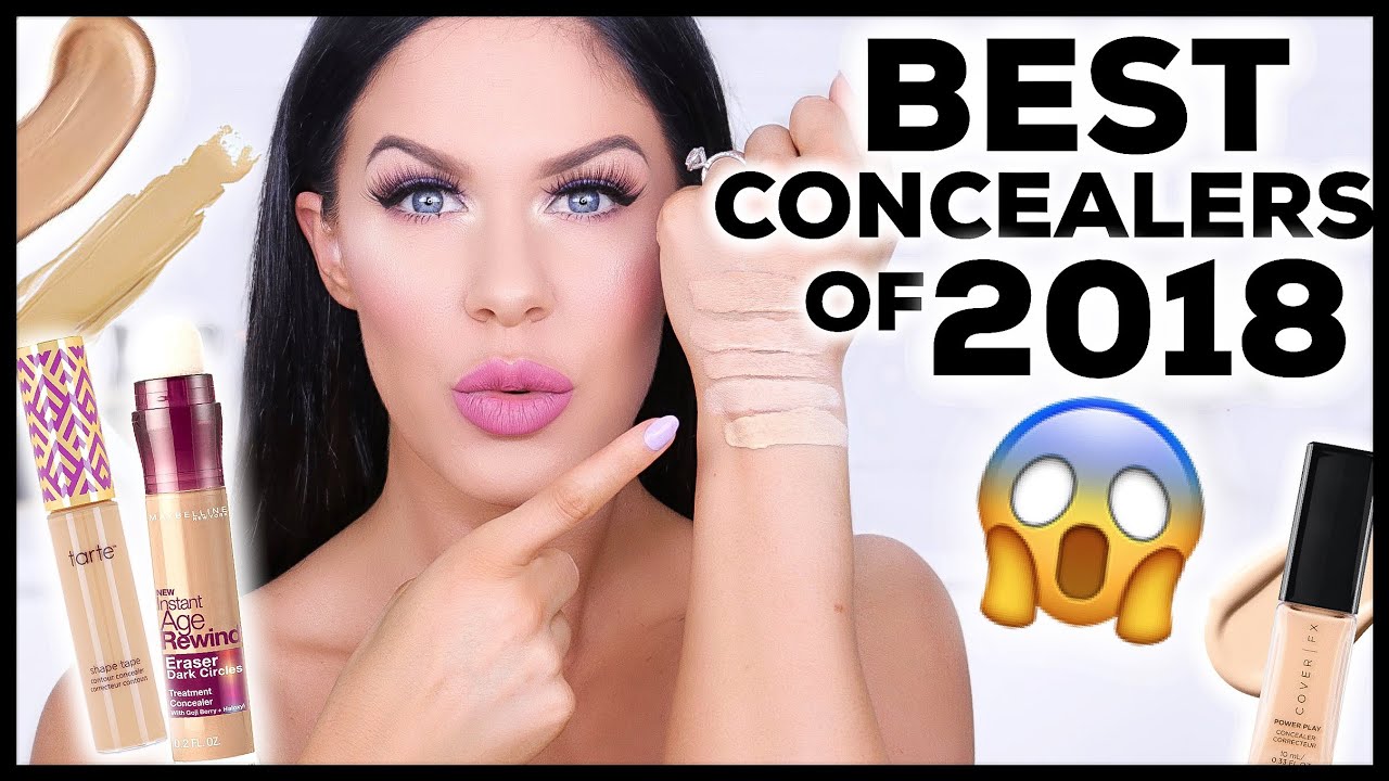 THE BEST CONCEALERS OF 2018!! YEARLY  BEAUTY FAVORITES!!