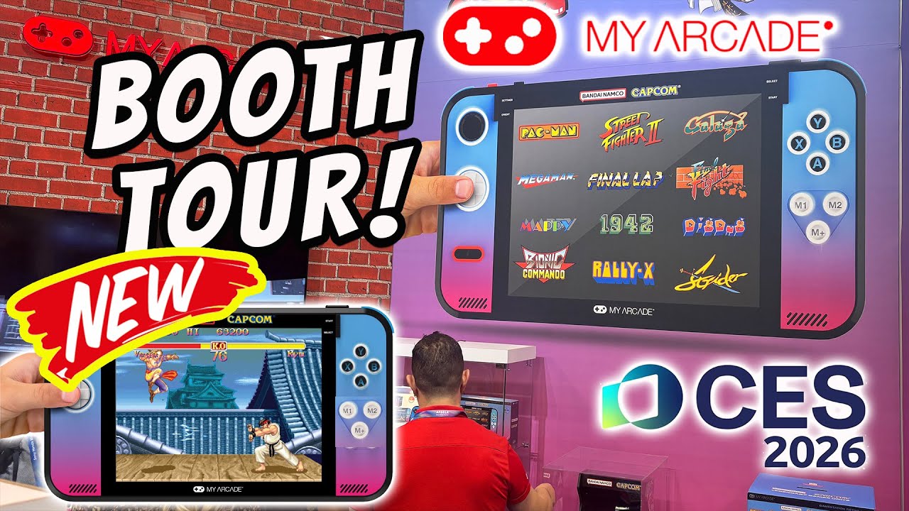 Экскурсия по стенду MY ARCADE на выставке CES 2026! Новые продукты и ответы на ваши вопросы!