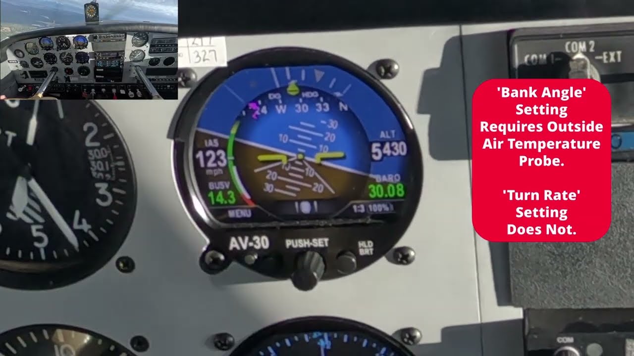 Tech Tip Tuesday: AV-30 Standard Rate of Turn
