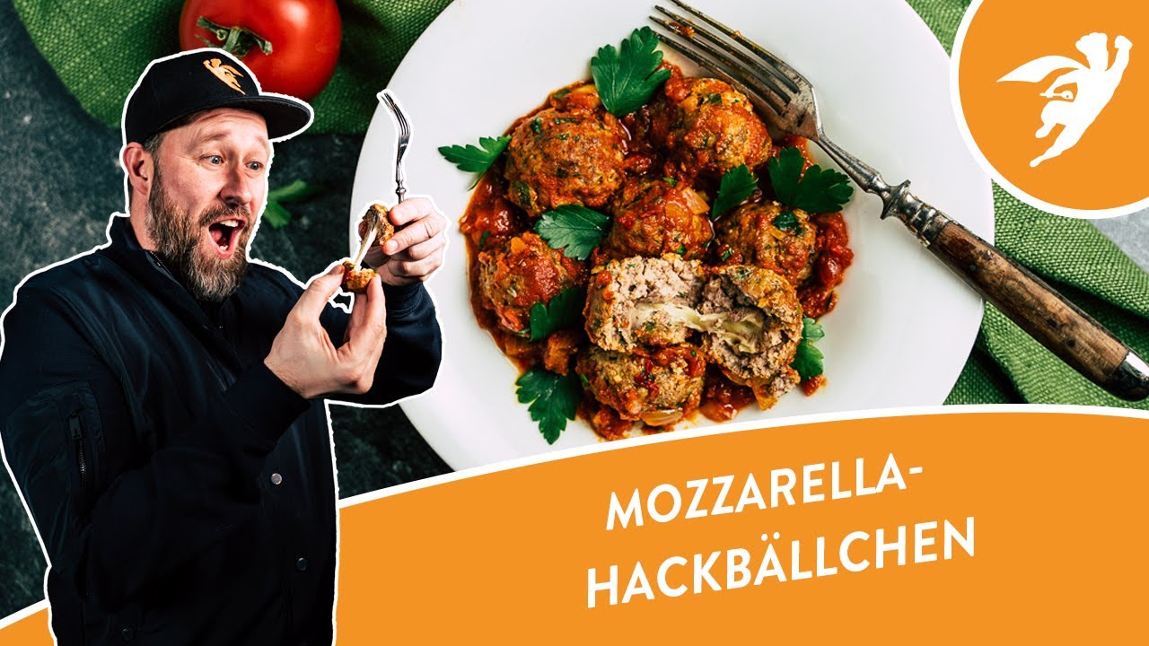 HACKB&Auml;LLCHEN mit MOZZARELLA gef&uuml;llt - saulecker