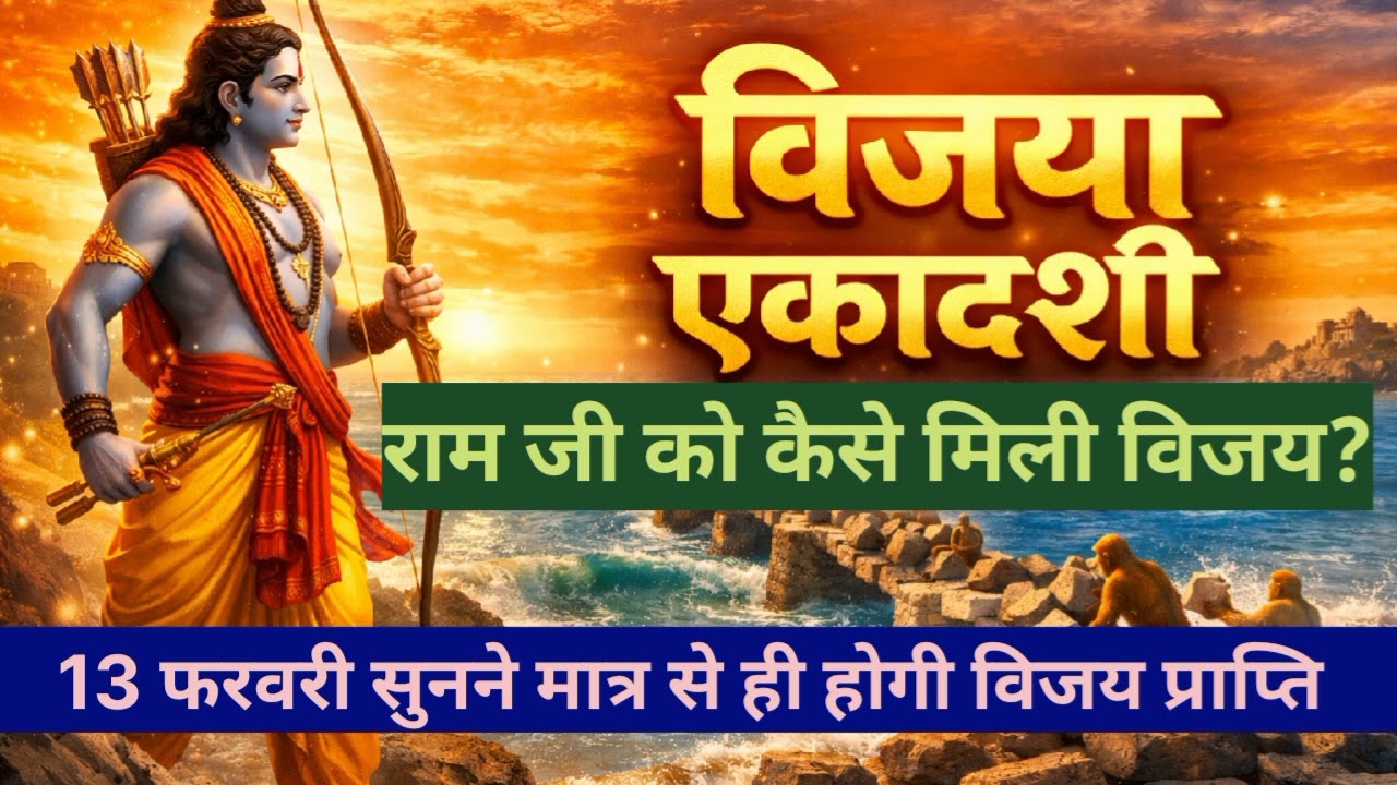 विजय एकादशी का चमत्कार, हर बाधा होगी दूर। विजय एकादशी व्रत 2026।। राम को कैसे मिली विजय।।