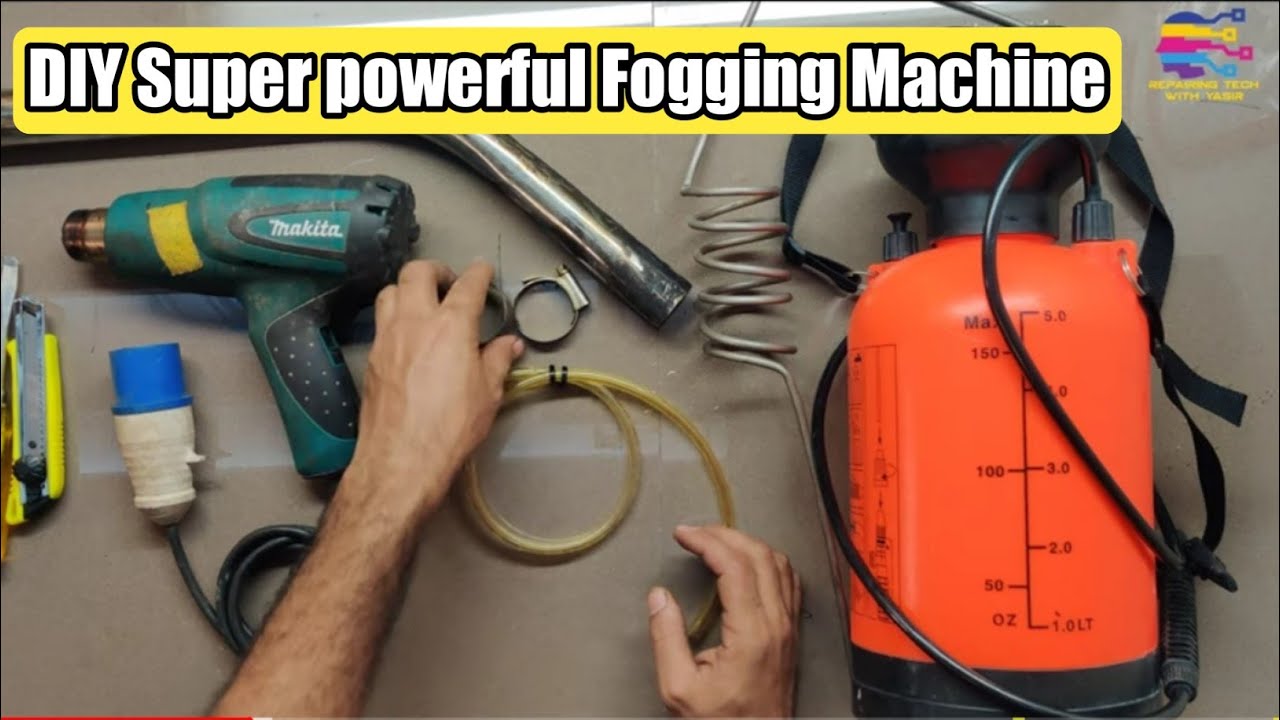 How to Make a Fogging Machine at Home || DIY Invention  || Urdu and Hindi with English Subtitle ||