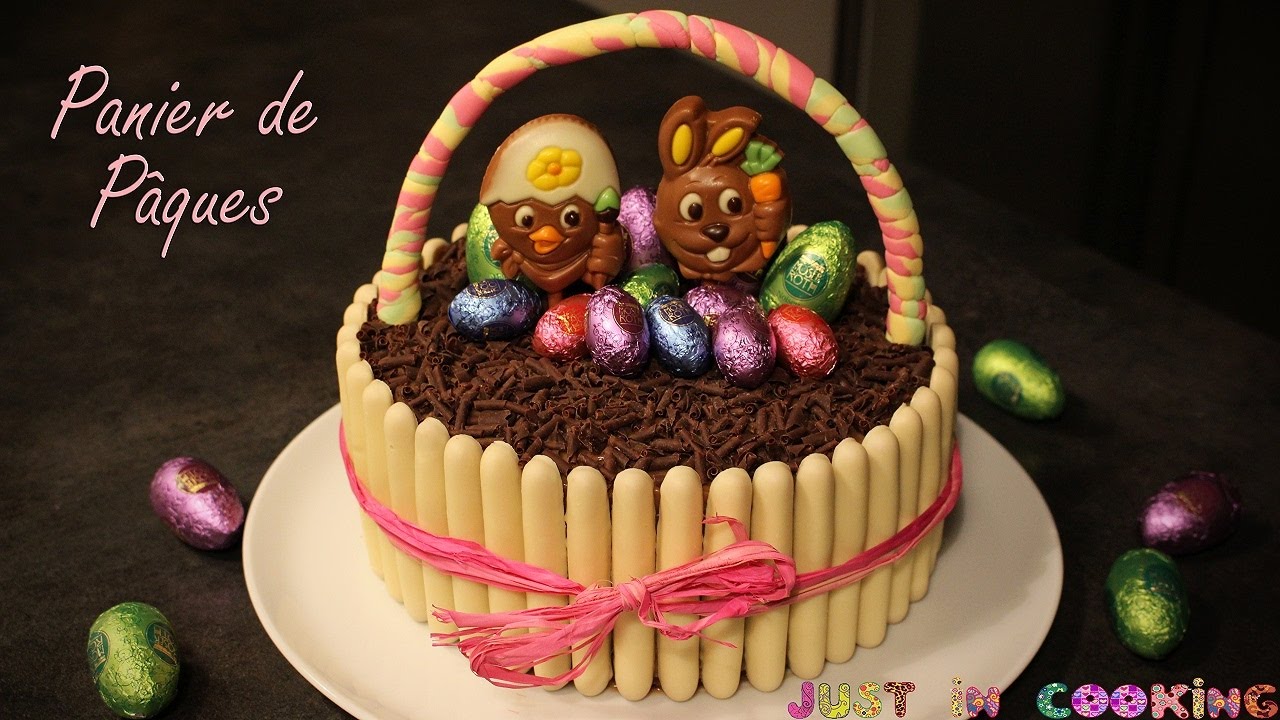 ❀ Recette du Panier de Pâques : Gâteau Chocolat Ganache Kinder ❀