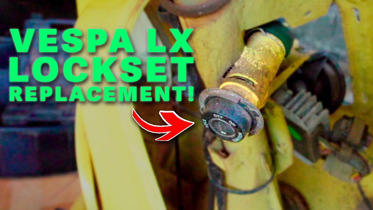 Замена замка Vespa LX стала проще 🔧 | Как открыть, заменить и починить всё обратно — английский