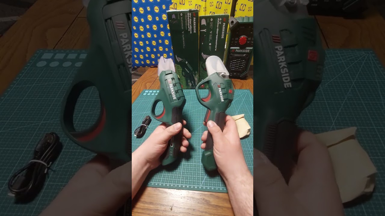 Секатор аккумулаторный 4v чем отличаются. Разные модели PARKSIDE распаковка обзор