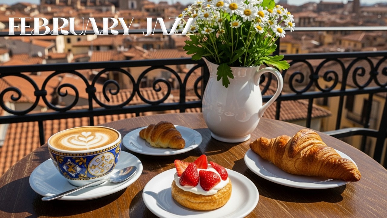 Good Mood Coffee Jazz ☕ Bossa Nova Instrumental & Café Balcony Ambience for Relax & Inspiration