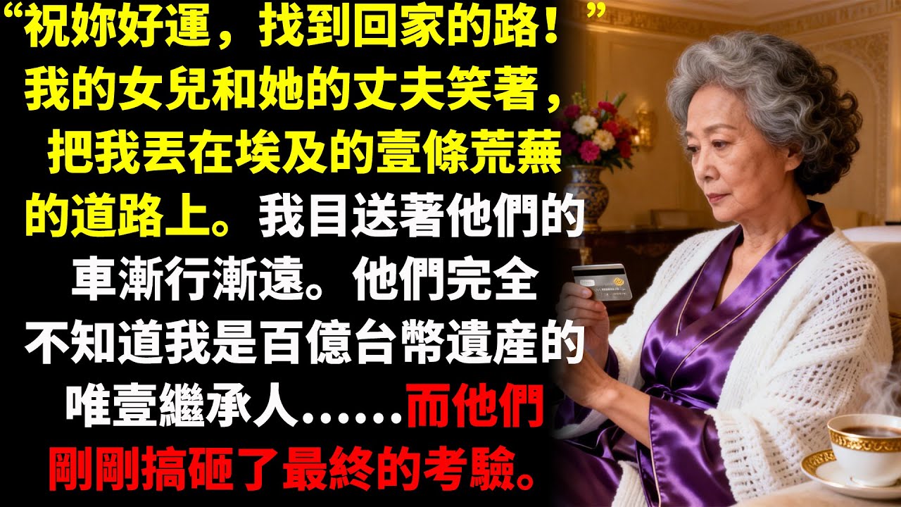 我的女兒和女婿把我扔在沙漠裏，並說道：祝妳回家好運!他們萬萬沒想到...