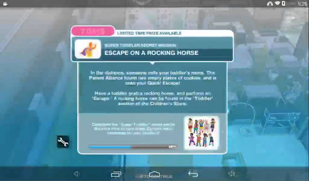 The Sims Freeplay Super Toddler Secret Mission ™©