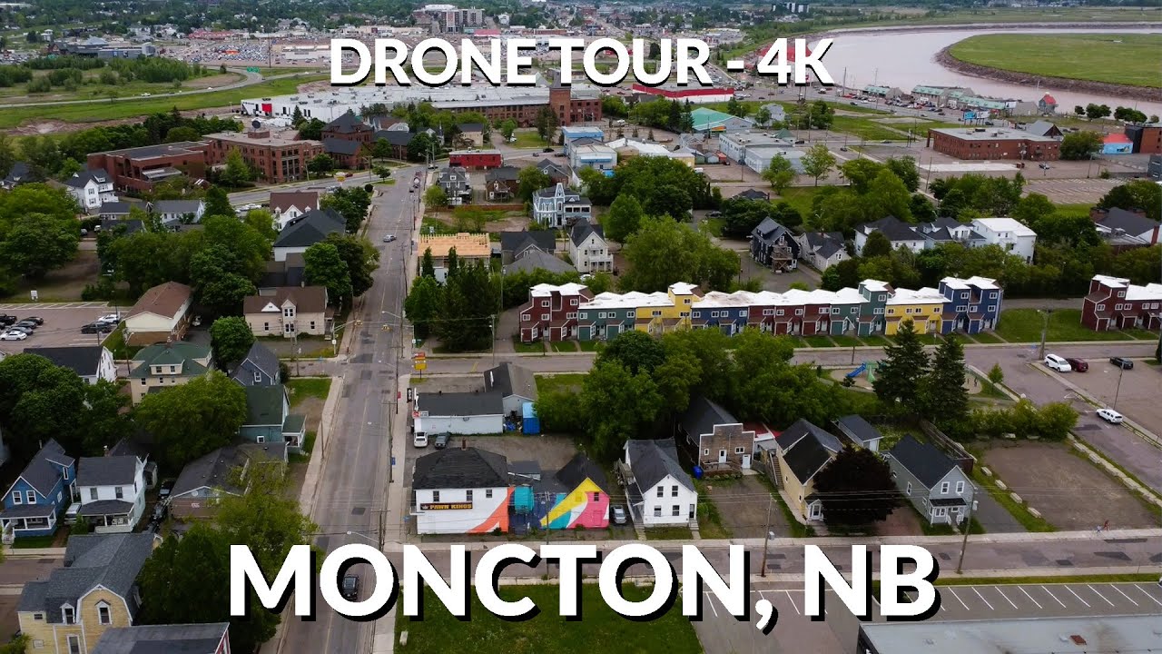 🚁 Moncton, New Brunswick in 4K – Aerial Tour of Atlantic Canada's Vibrant Hub 🌊✨