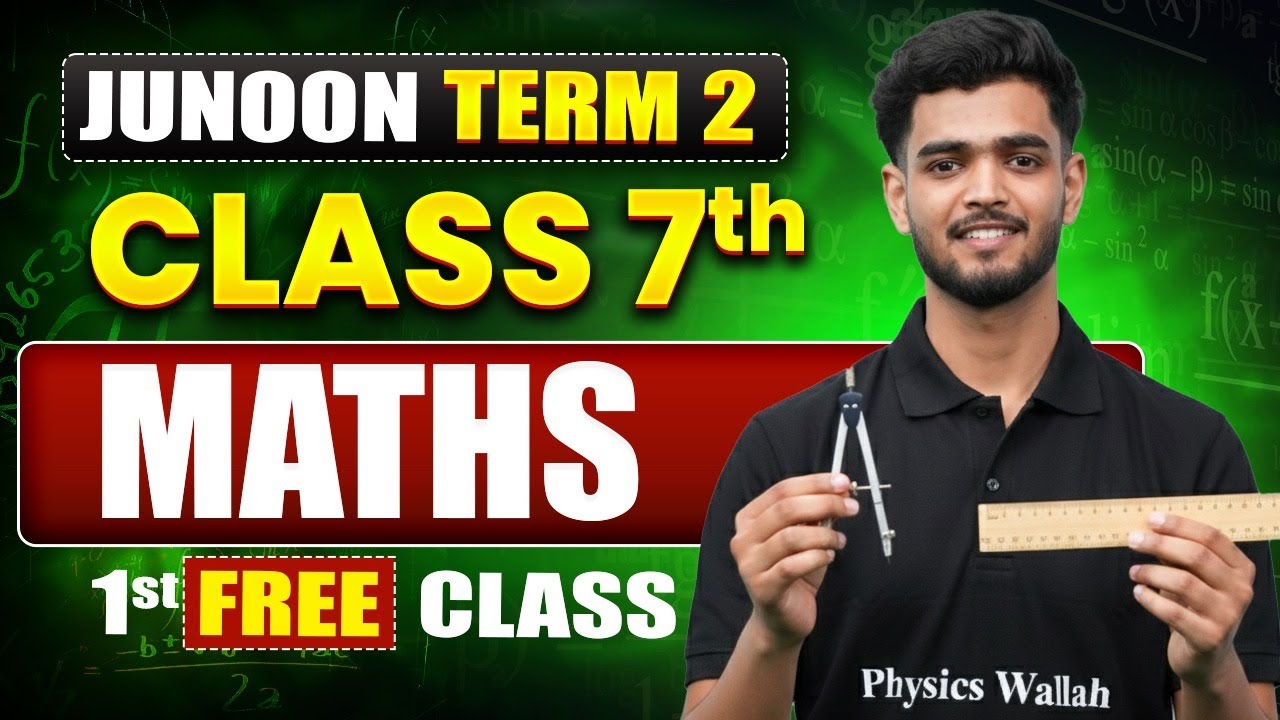 ⚡️JUNOON TERM - 2 Maths Class 7th 1st Free Class || Priyanshu Sir 🎯
