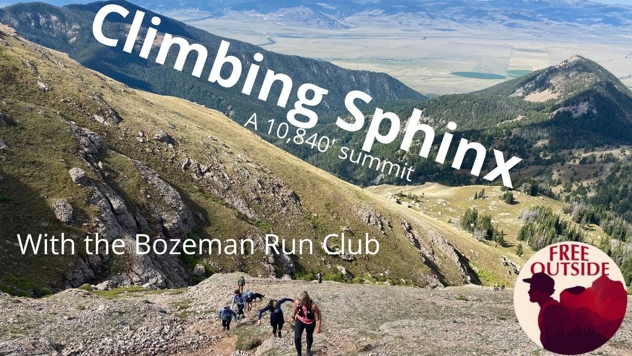 Climbing the Sphinx with Bozeman Run Club
