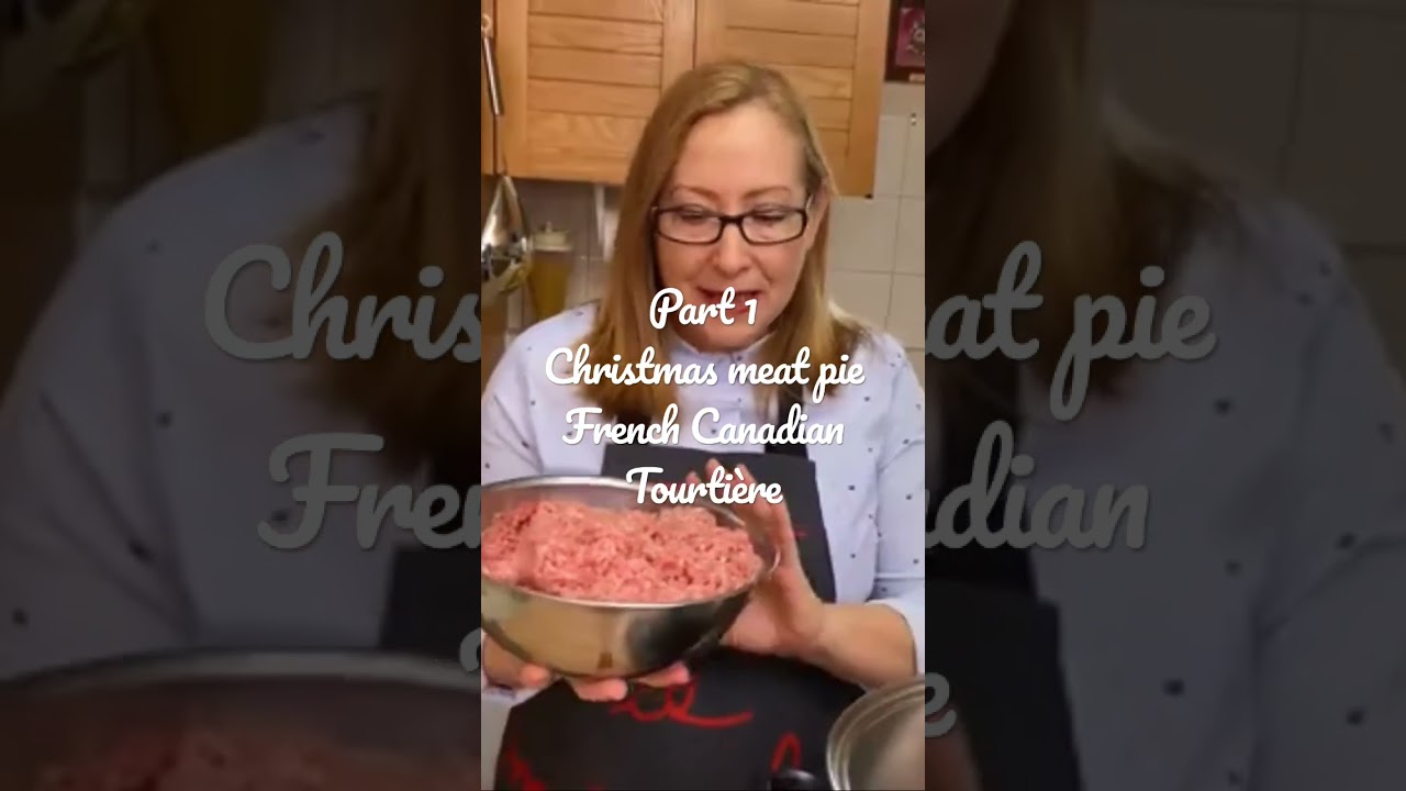 Grandma's Tourtiere: Preparing The Meat Filling #shorts