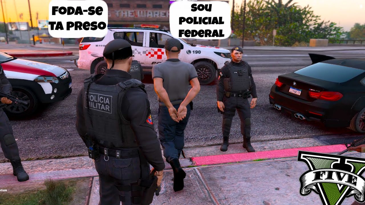 PF É PRESO PELO COMANDO FORÇA E DEU TRETA - GTA RP