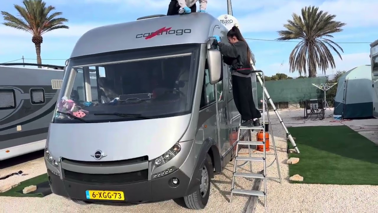 Vlog 153,camper wordt gepoetst en beginnende kerst