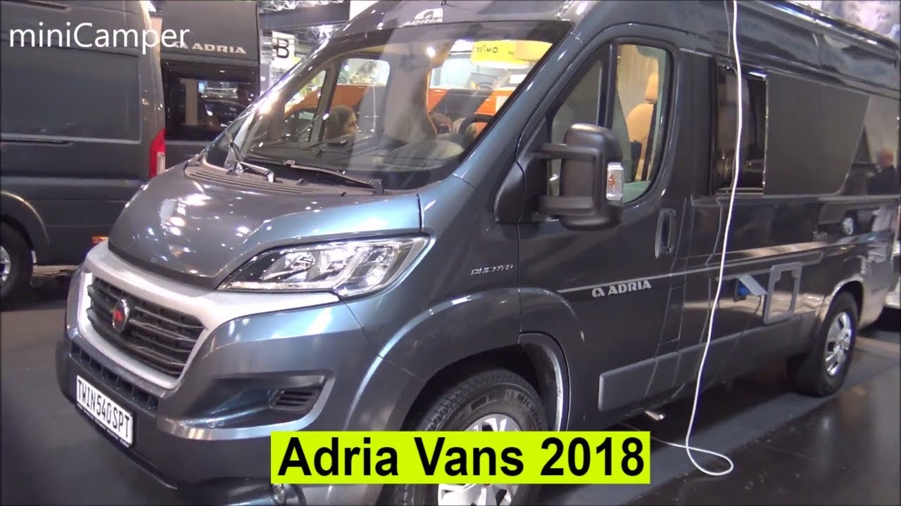 The 2018 Adria camper-vans