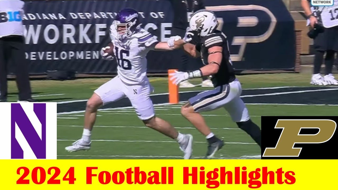 Northwestern vs Purdue Football Game Highlights 11 2 2024