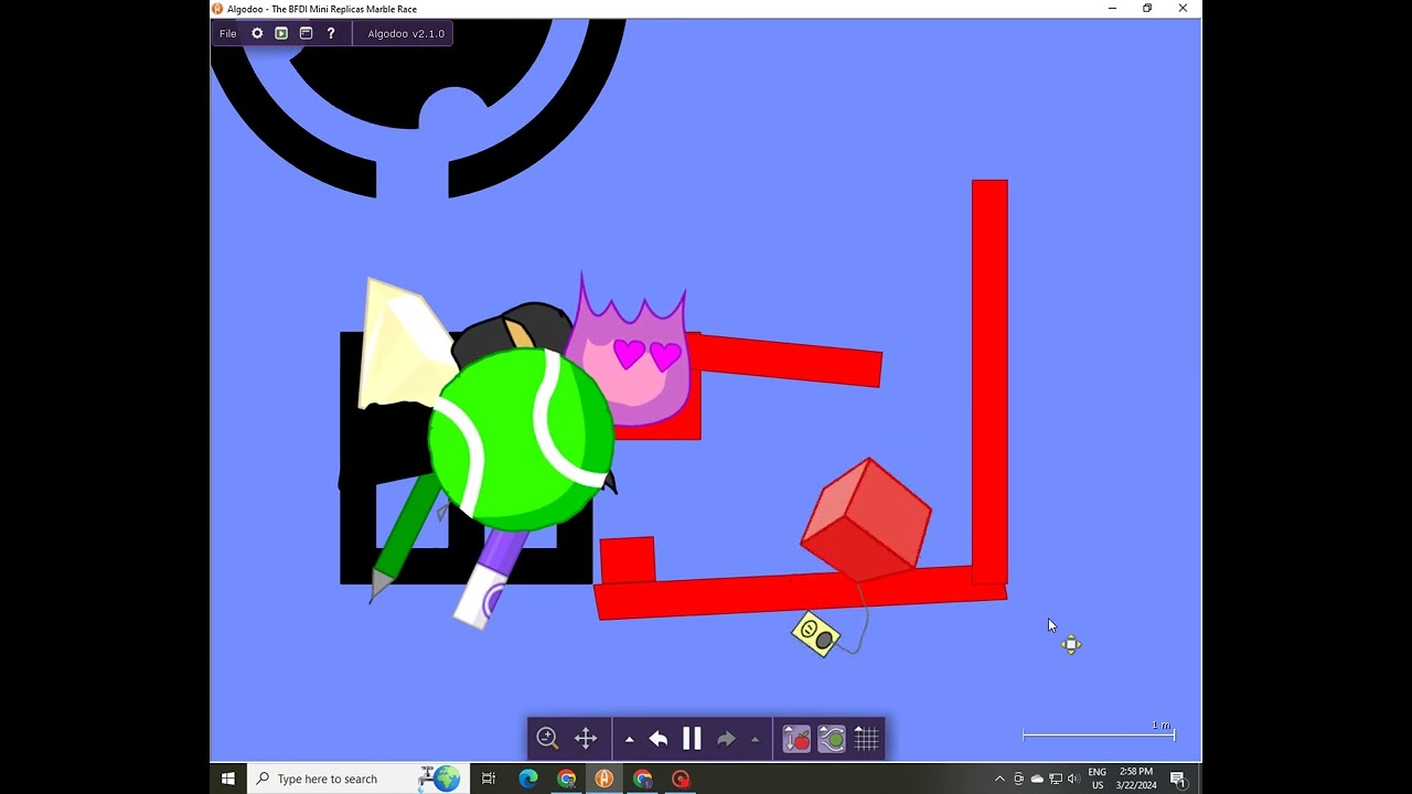 The BFDI Mini Replicas Marble Race!