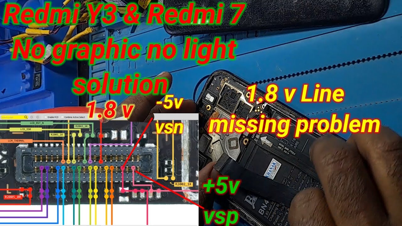 Redmi Y3 &redmi 7  no light no display problem solution