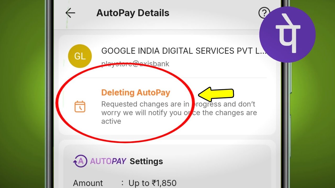 Fix PhonePe | Deleting AutoPay Requested changes are in progress and don't worry we will notify...