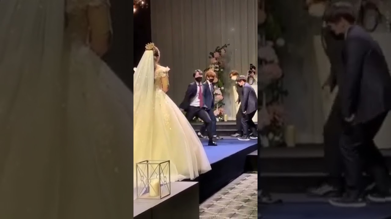 #bts dancing on j-hope's sister's wedding 👸 #jhopesisterwedding #shorts #btsarmy