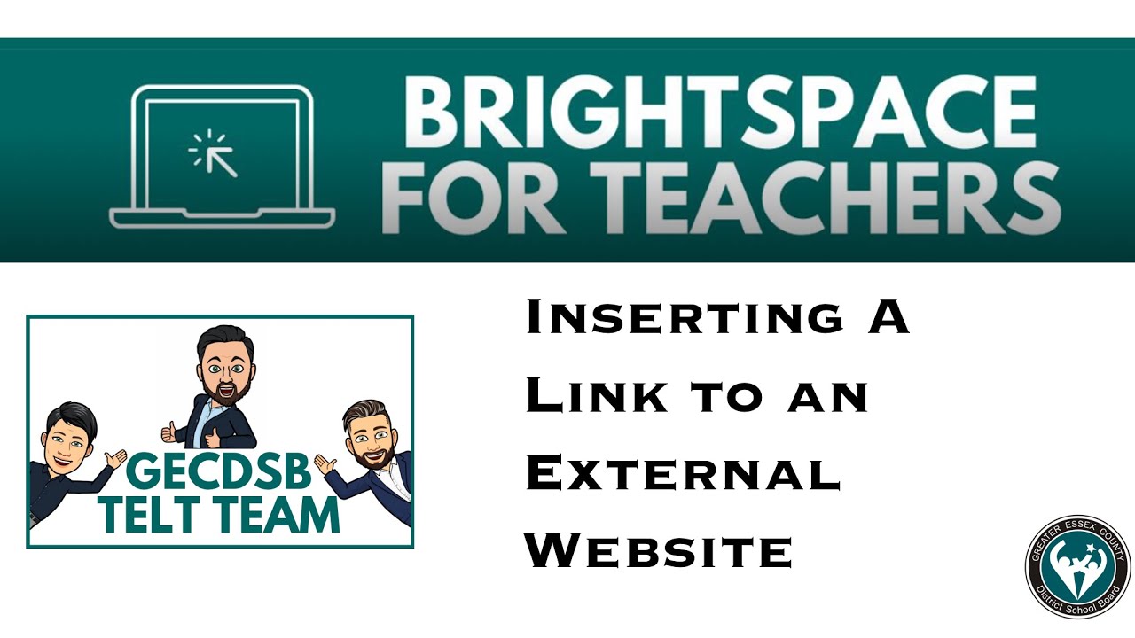 Insert Link to External Website in Brightspace