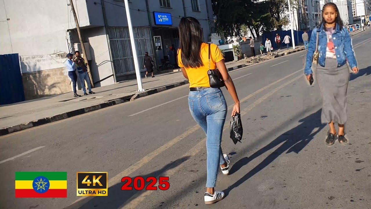 Beautiful Girls on street of Addis Ababa,  Ethiopia , 🇪🇹 Addis Ababa walking Tour 2026