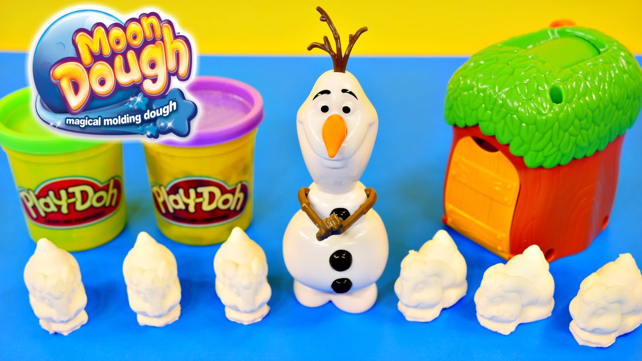 Frozen Olaf Moon Dough Bunnies Magical Molding Play Doh Disney Toys by DCTC