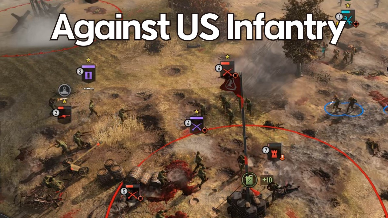 Against US Infantry - DAK 4v4 - Company of Heroes 3