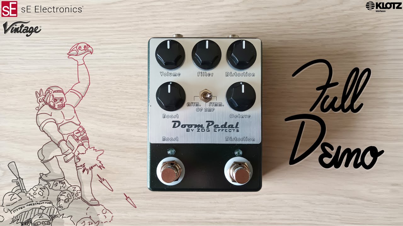 ZDG Effects Doom Pedal DEMO + REVIEW | EQD Sunn O))) Life Pedal returns! | Les Paul, Strat, Bass