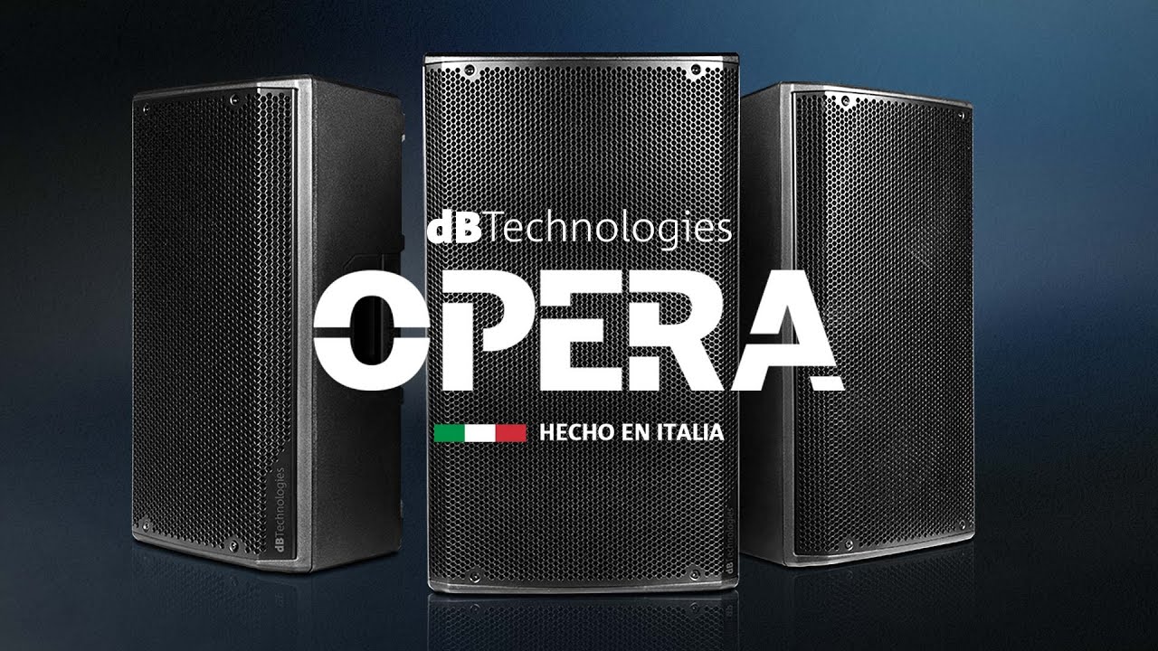dB Technologies | Altavoces activos Opera 10, Opera 12 y Opera 15, disponible en Sonotec