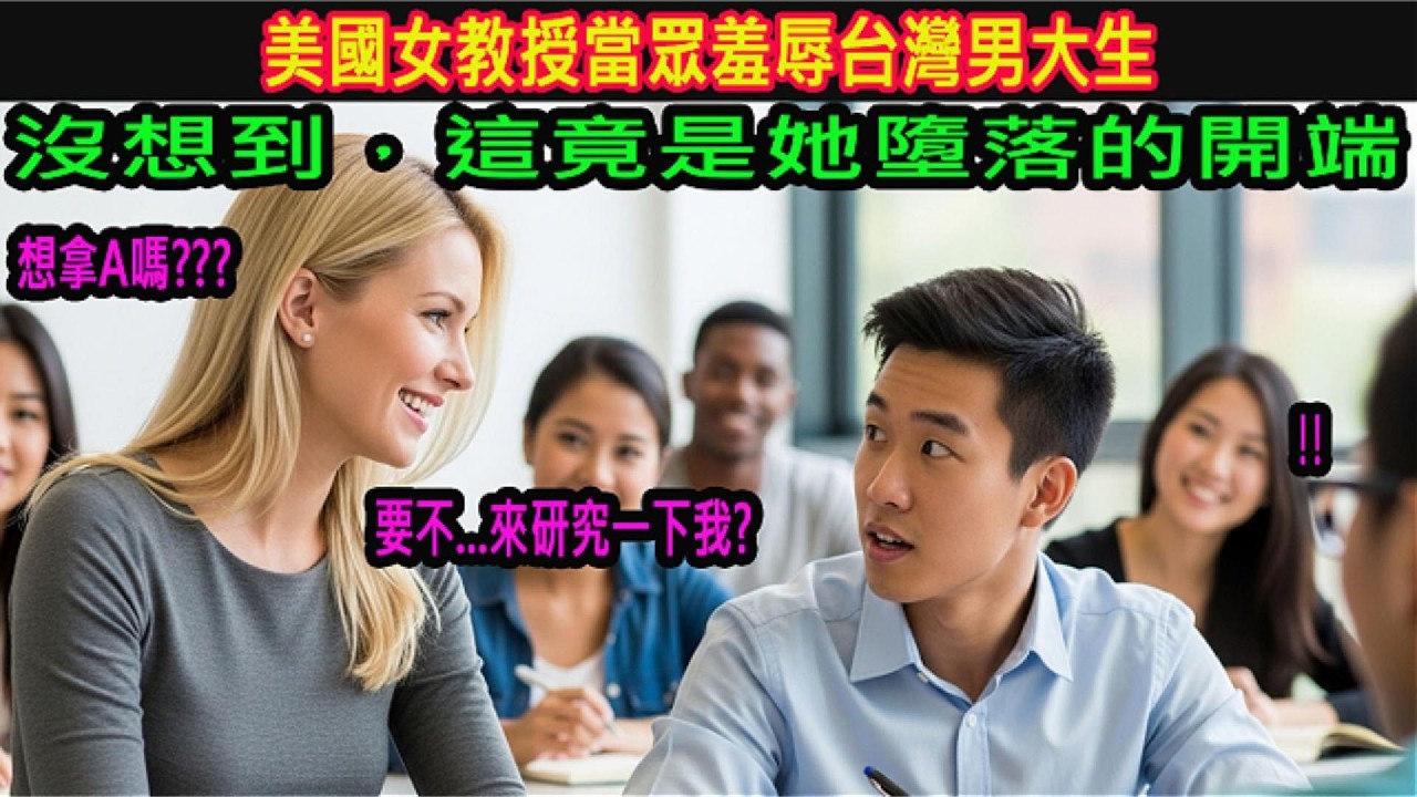 「有本事解開，我就幫你生孩子！」——囂張女教授當眾羞辱、種族歧視頂尖名校台灣天才，最終迎來大快人心的報應！