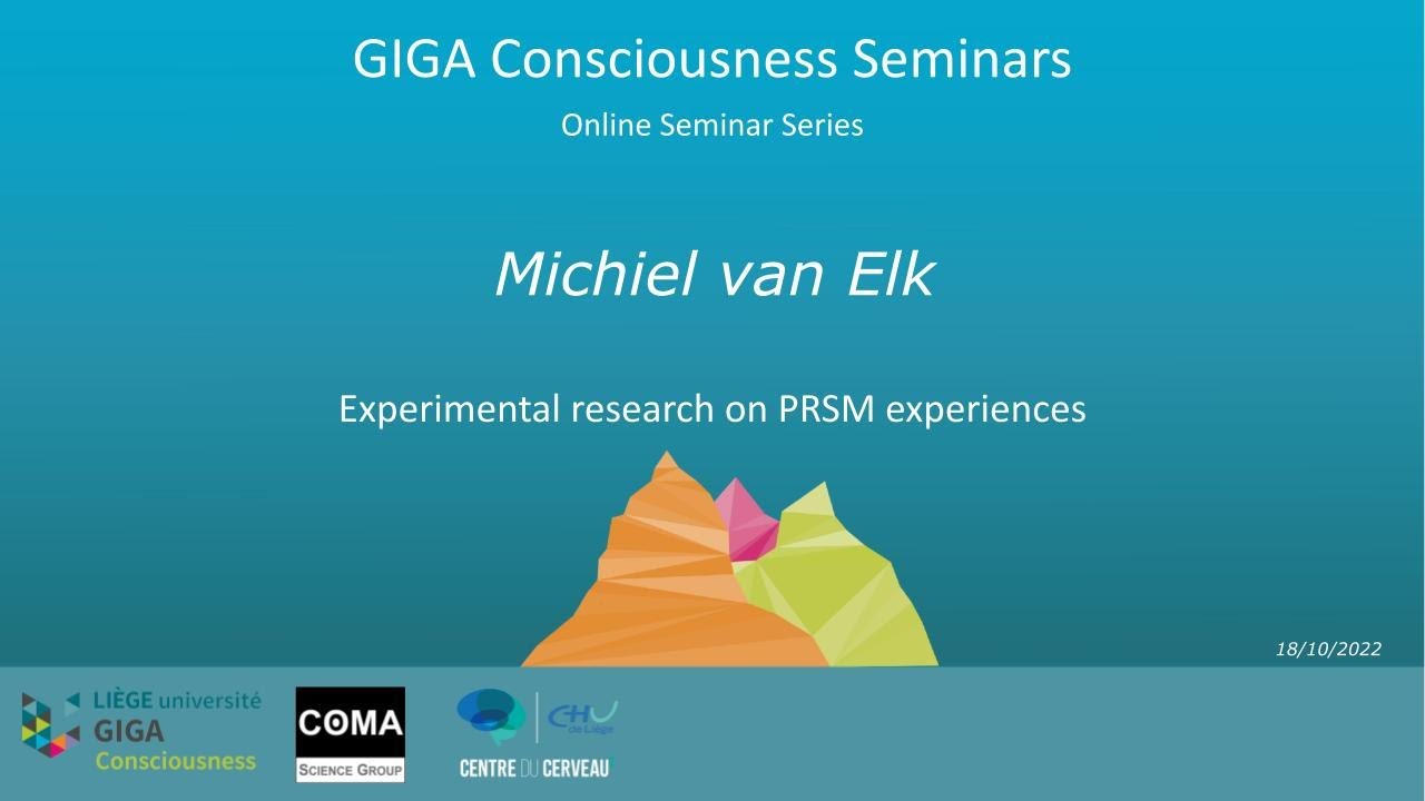 Michiel Van Elk - Experimental research on PRSM experiences