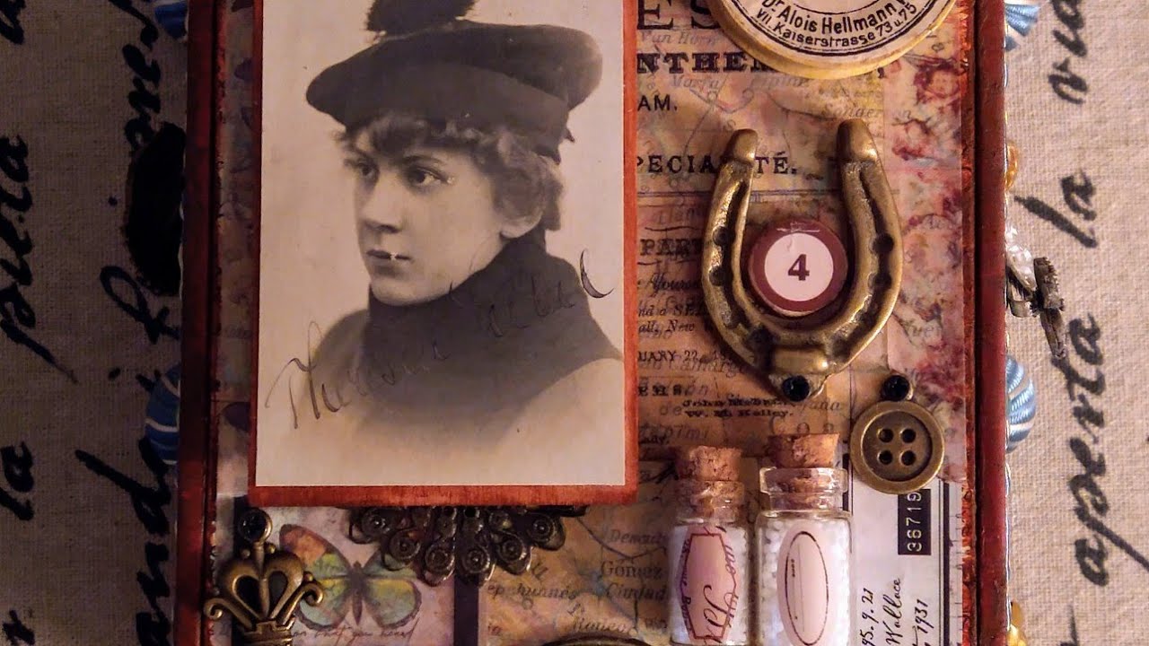 Altered cigar box/ Vintage Junk Journal 