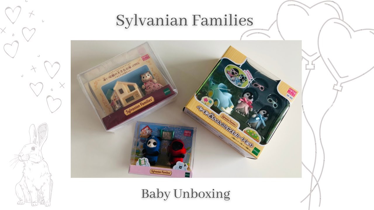 Sylvanian Families baby - Unboxing ( Relaxing, unintentional ASMR )