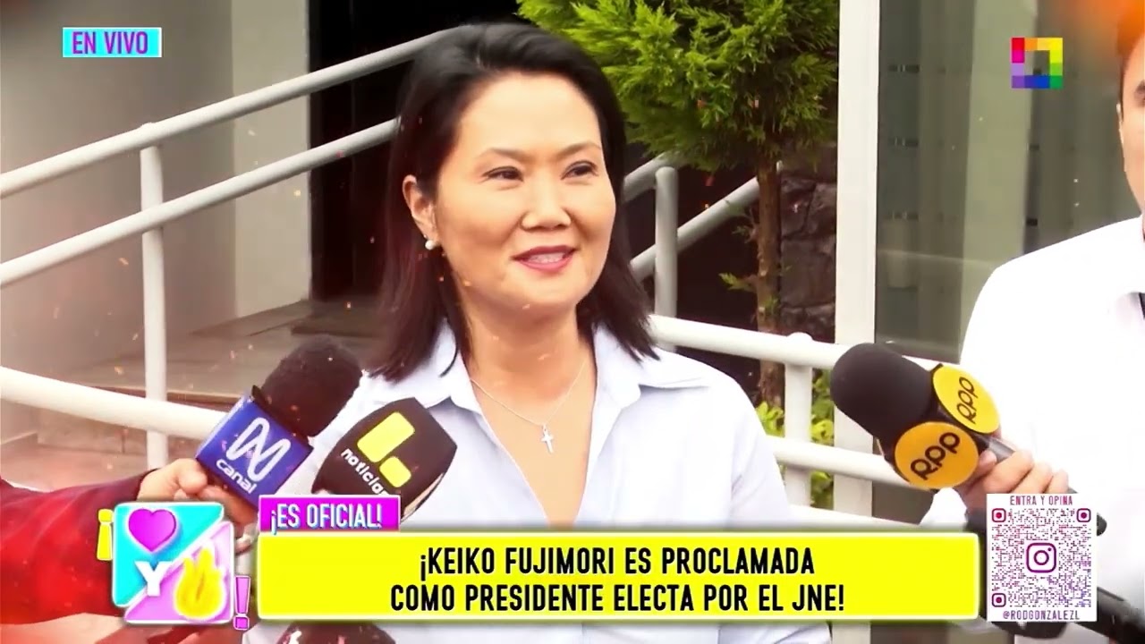 Amor y Fuego - JUL 03 - KEIKO FUJIMORI ES PROCLAMADA COMO PRESIDENTA ELECTA POR EL JNE | Willax