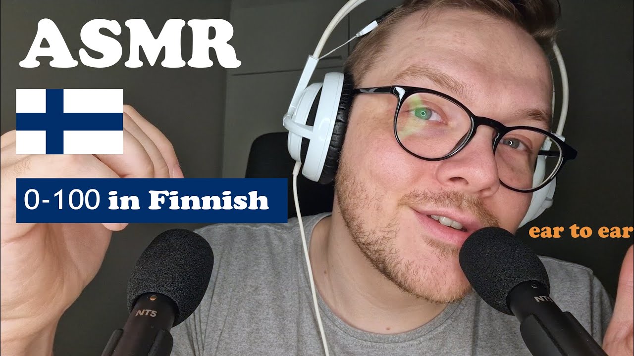 ASMR 👨‍🏫 Learn Finnish 🇫🇮 Counting from 0 to 100 in Finnish 🇫🇮 My First ASMR Video on This Channel