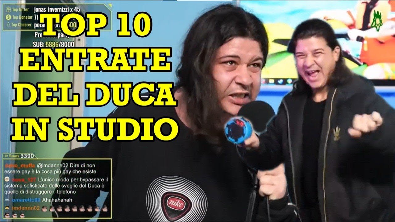 TOP 10 ENTRATE del DUCA in STUDIO (feat @pasoleenee )