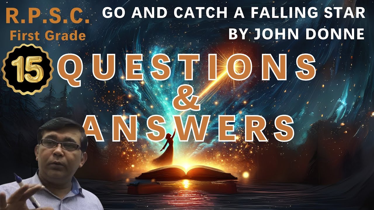 Go and Catch a Falling Star John Donne Top 15 Questions & Answers for RPSC First Grade English Exam