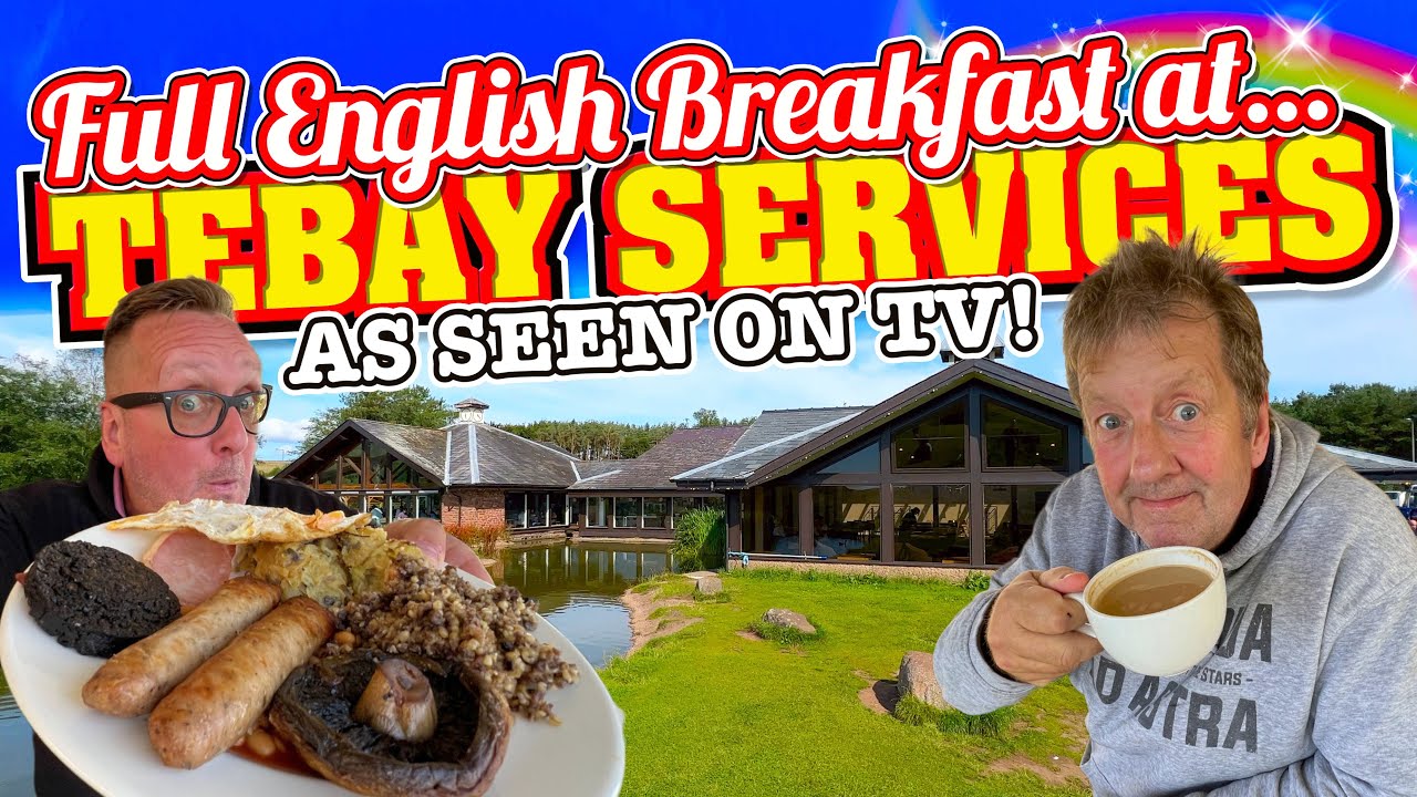 FULL ENGLISH BREAKFAST AT TEBAY MOTORWAY SERVICES | John O'Groats to Lands End in an Electric Car!