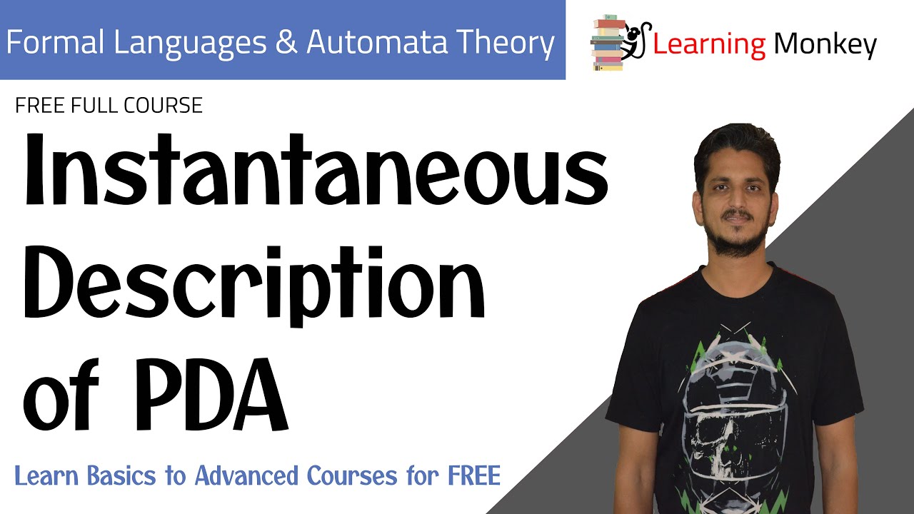 Instantaneous Description of PDA || Lesson 71 || Finite Automata || Learning Monkey ||