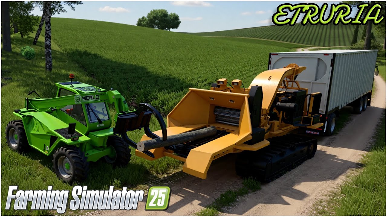 ETRURIA FS25 #70 - MOD CIPPATRICE CINGOLATA E RIMORCHIO PER CIPPATO - GAMEPLAY ITA