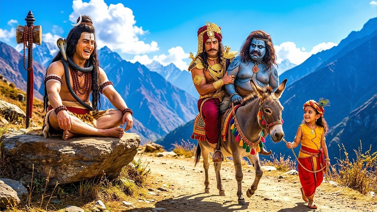 बाल कान्हा ने कंस और असुर को गधे पर बैठाकर कैलाश ले गए | यशोमती मईया के नंदलाला | Shree Krishan