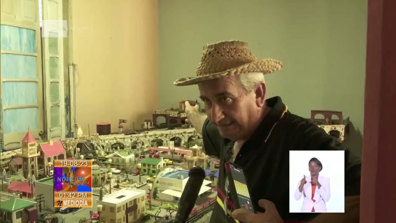 Interesante maqueta en Ranchuelos representa el rol del ferrocarril en Cuba
