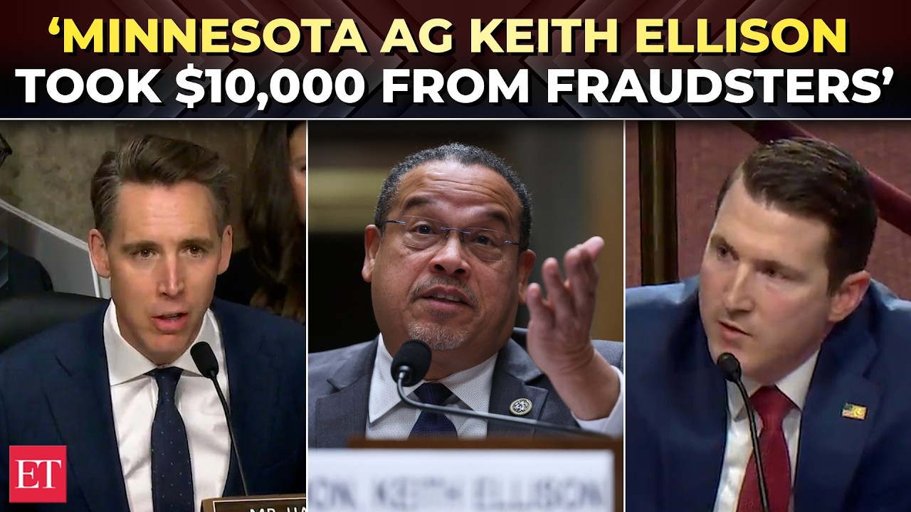 'It's all on TAPE!': Hawley calls out Minnesota AG Keith Ellison over Somali fraud at Senate hearing