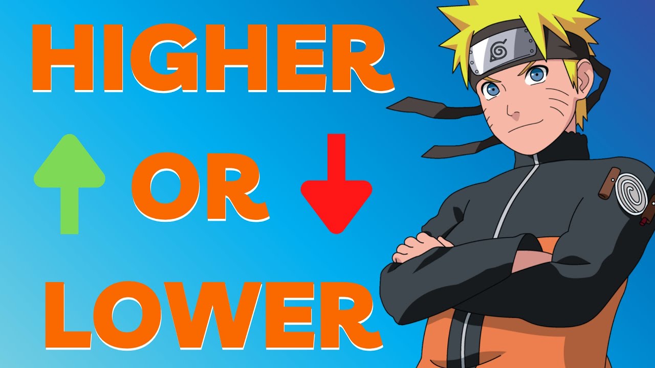 ANIME HIGHER OR LOWER - ANIME RATING EDITION (MyAnimeList Score)